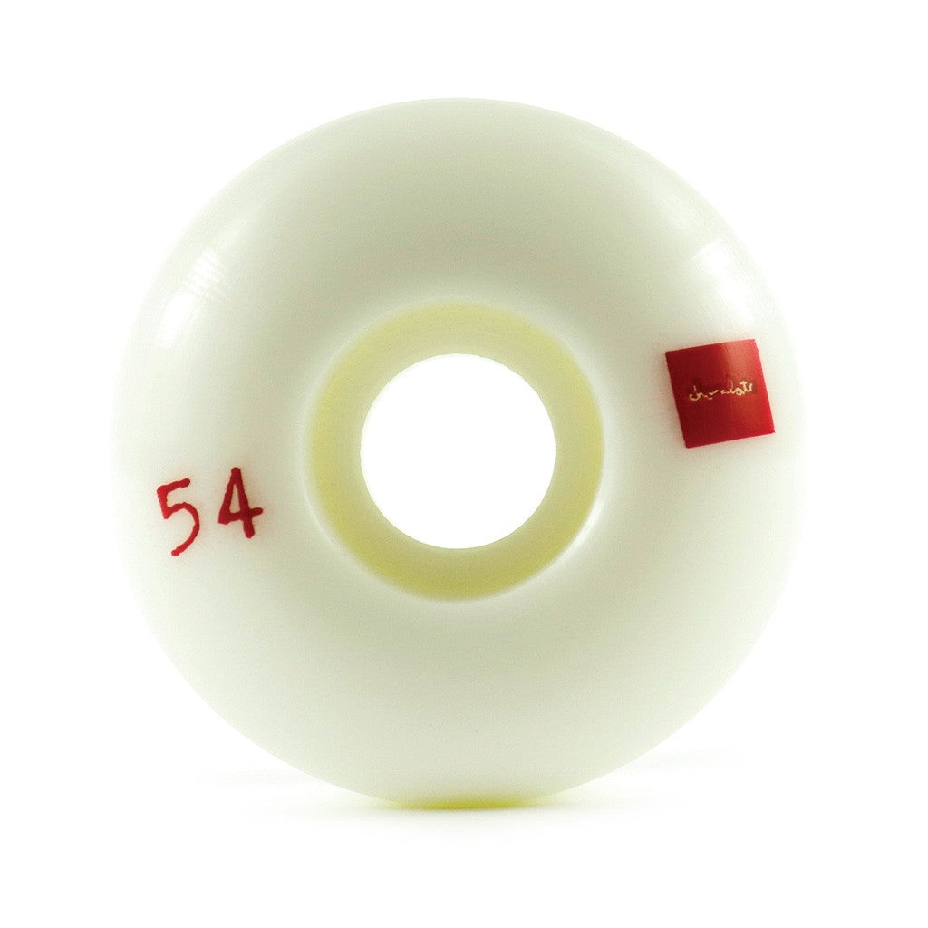 Roda Chocolate Skateboards Sound System 54mm - 99A - Branco / Vermelho / Verde / Amarelo
