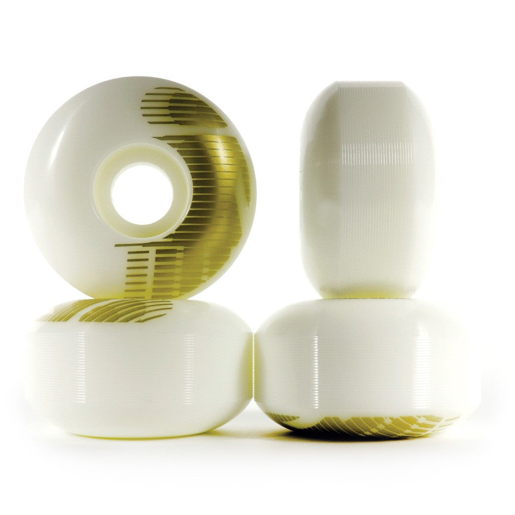 Roda Girl Skateboards National Hero 55mm - 99A - Branco / Dourado