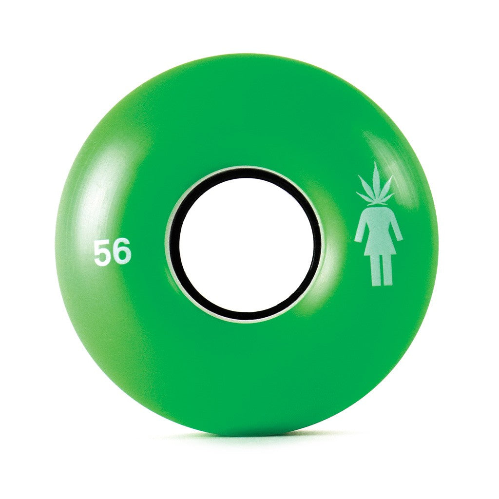 Roda Girl Skateboards Smoke Session Cruiser 56mm - 85A - Verde / Preto