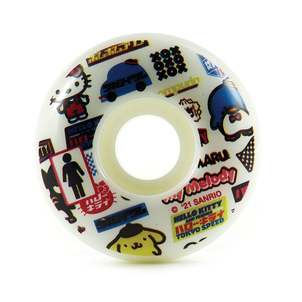 Roda Girl Skateboards Girl x Sanrio Tokyo Speed 54mm - 99A - Branca