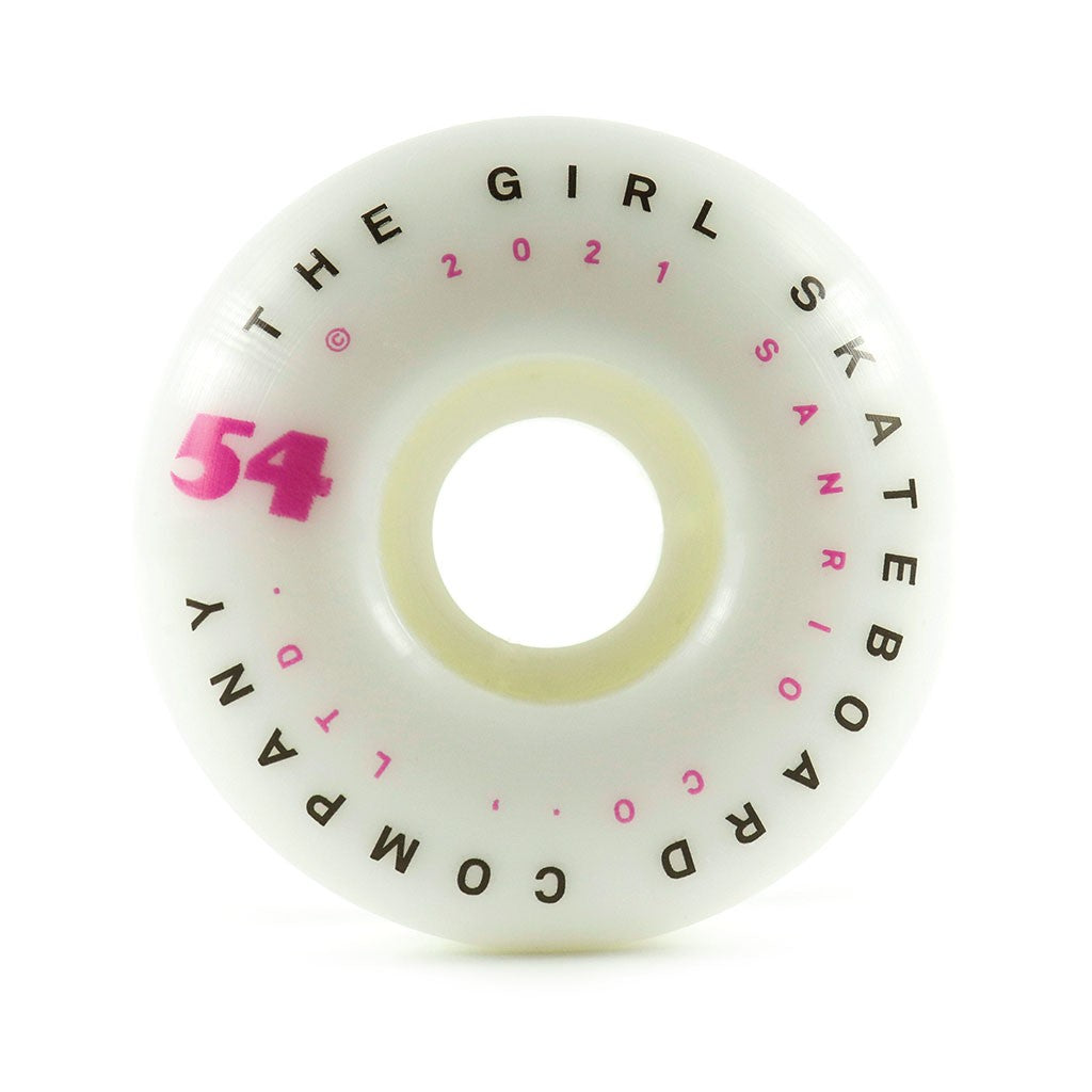 Roda Girl Skateboards Girl x Sanrio Tokyo Speed 54mm - 99A - Branca