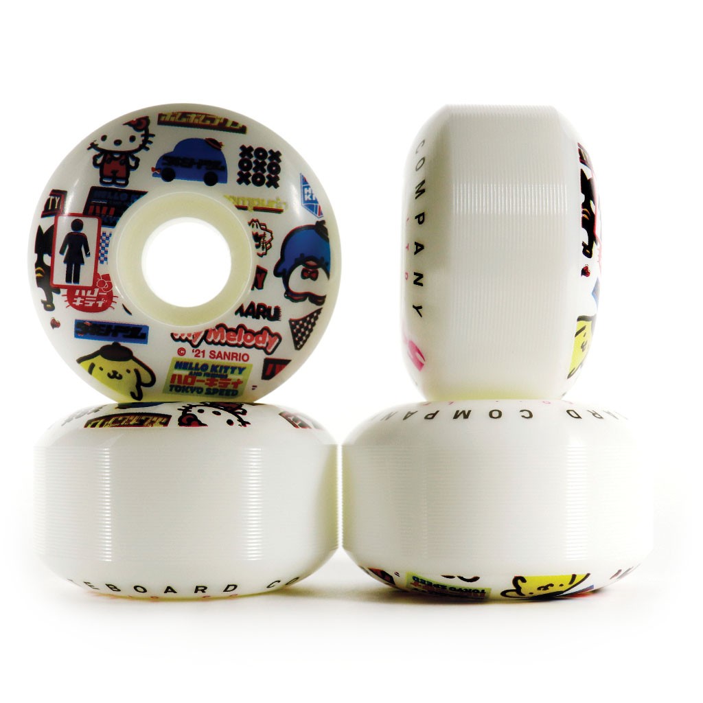 Roda Girl Skateboards Girl x Sanrio Tokyo Speed 54mm - 99A - Branca