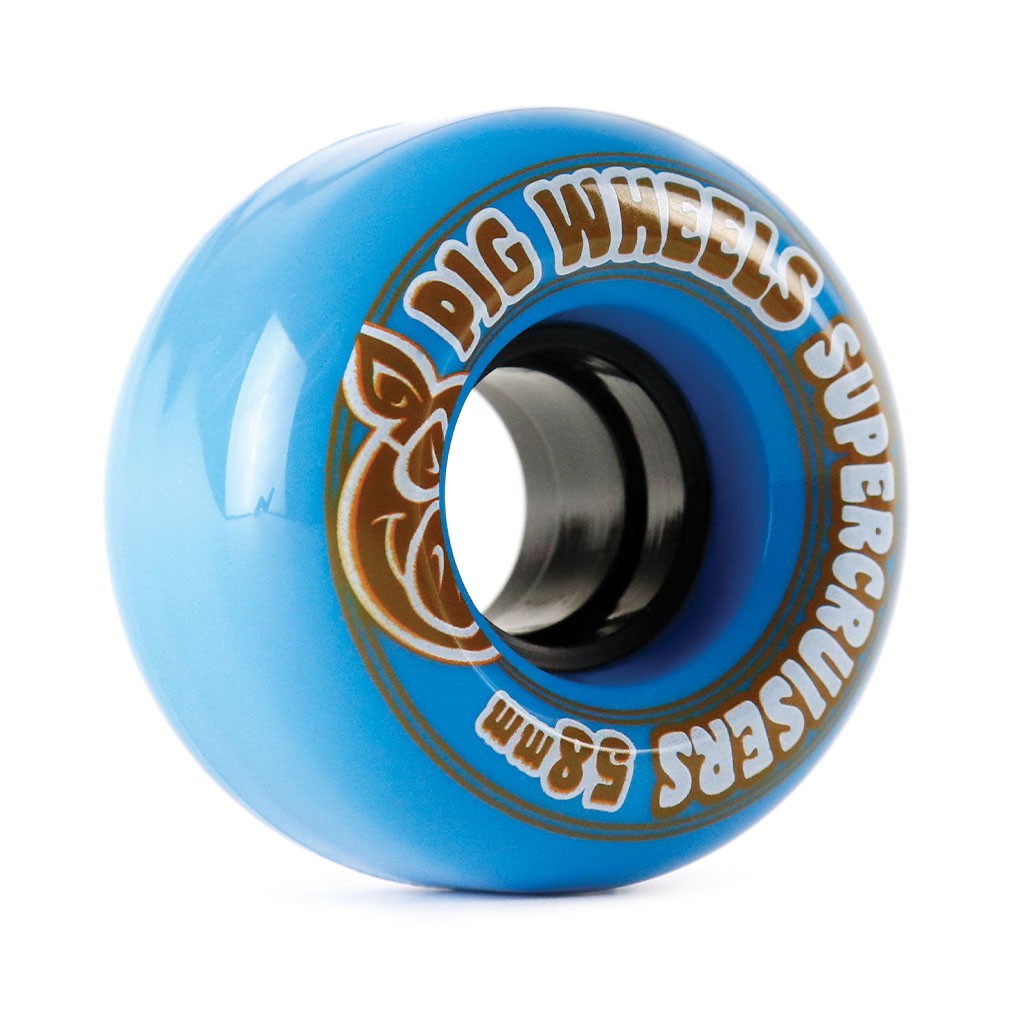 Roda Pig Wheels Supercruisers 58mm - 85a - Azul
