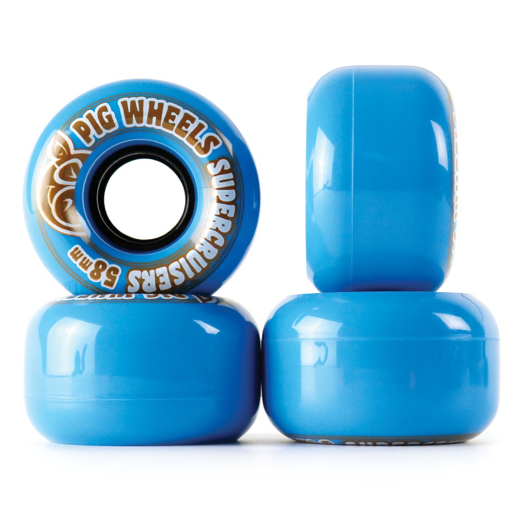 Roda Pig Wheels Supercruisers 58mm - 85a - Azul