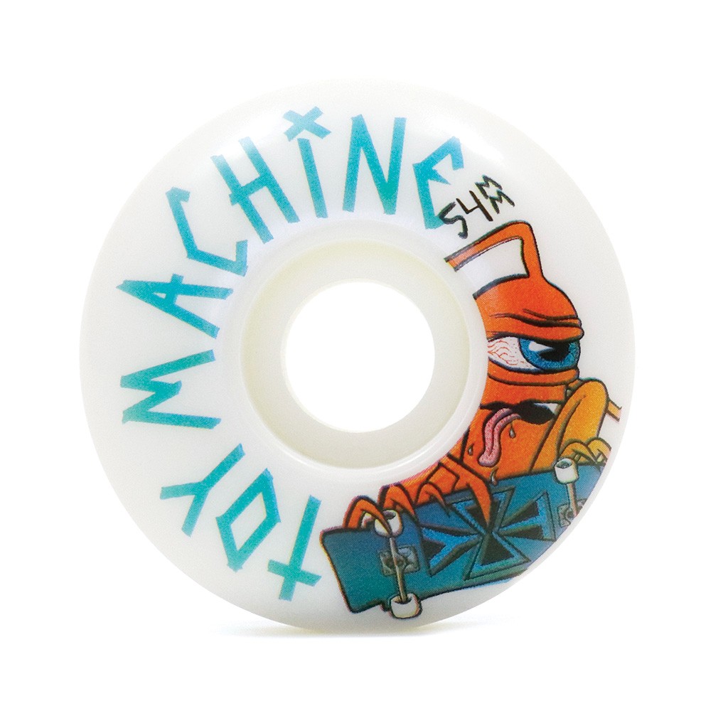 Roda Toy Machine Sect Skater 54mm - 99A - Branco / Verde / Laranja