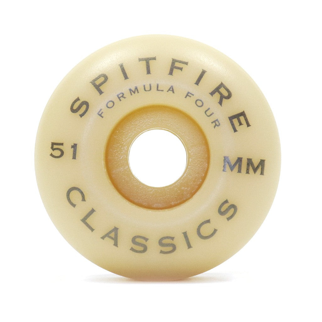 Roda Spitfire Wheels Classic Formula 51mm - 99DU - Bege / Preto / Vermelho