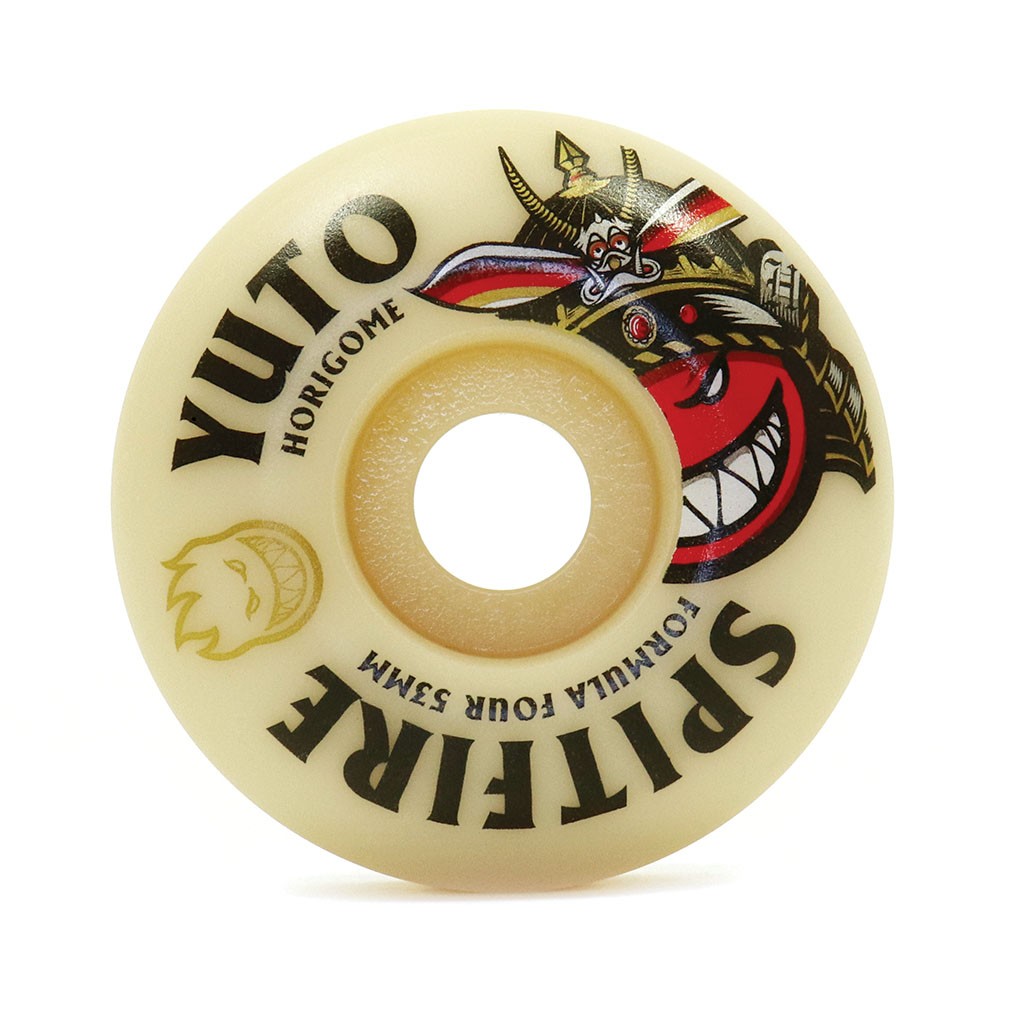 Roda Spitfire Wheels Yuto Horigome Classic Formula Four 53mm - 101DU - Bege / Preto / Vermelho