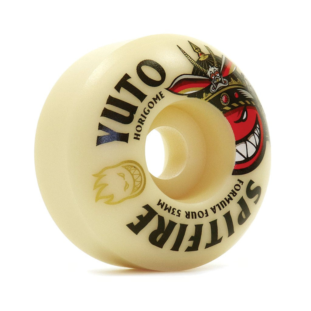 Roda Spitfire Wheels Yuto Horigome Classic Formula Four 53mm - 101DU - Bege / Preto / Vermelho