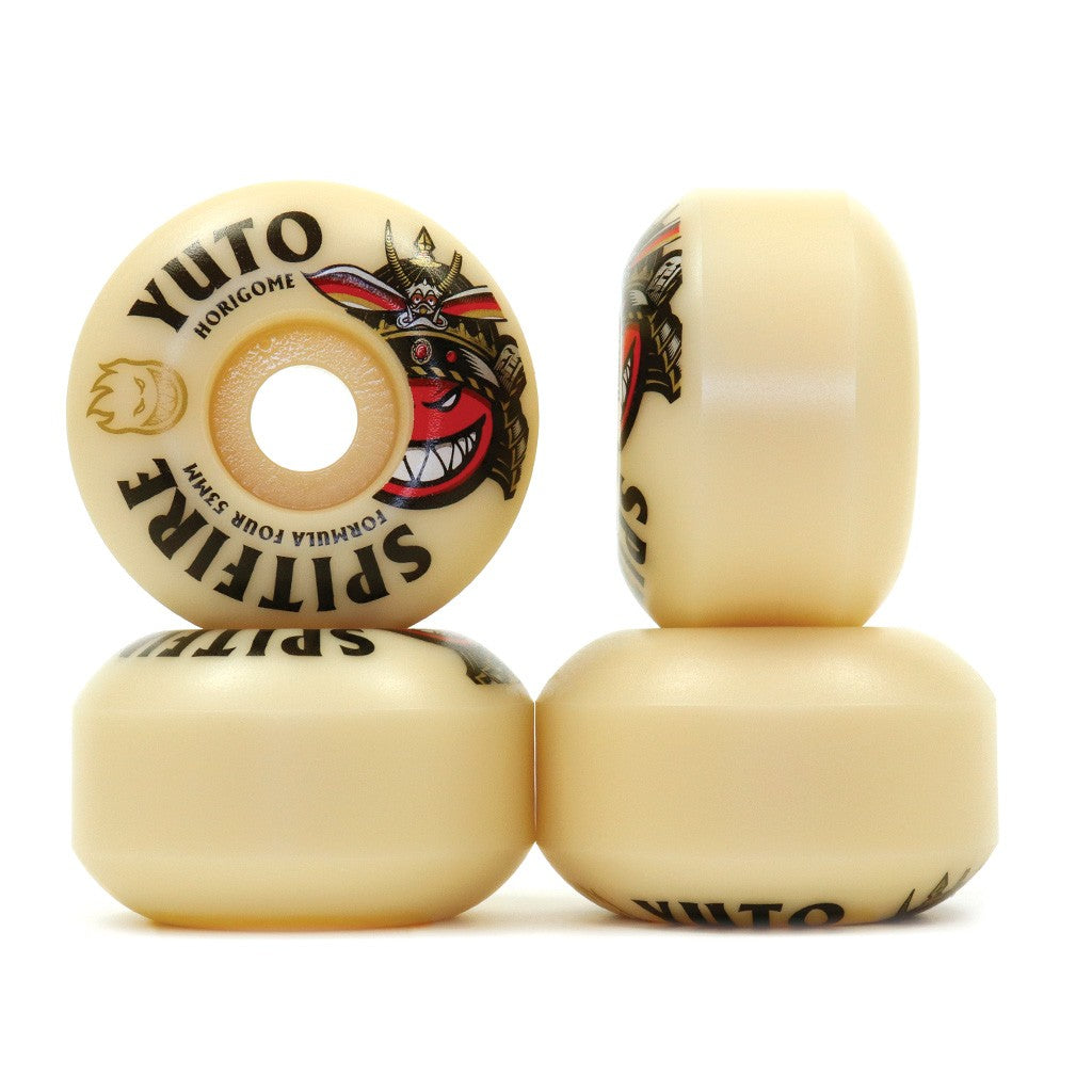 Roda Spitfire Wheels Yuto Horigome Classic Formula Four 53mm - 101DU - Bege / Preto / Vermelho