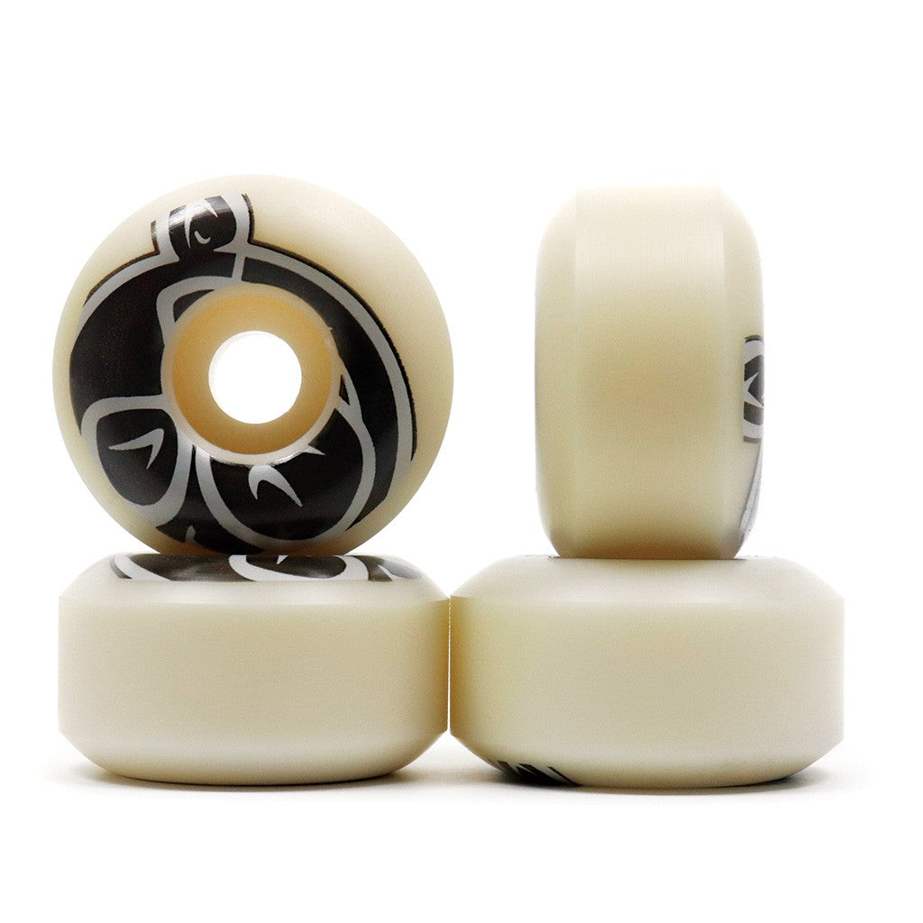 Roda Pig Wheels Prime Urethane 55mm - 103A - Branco / Preto