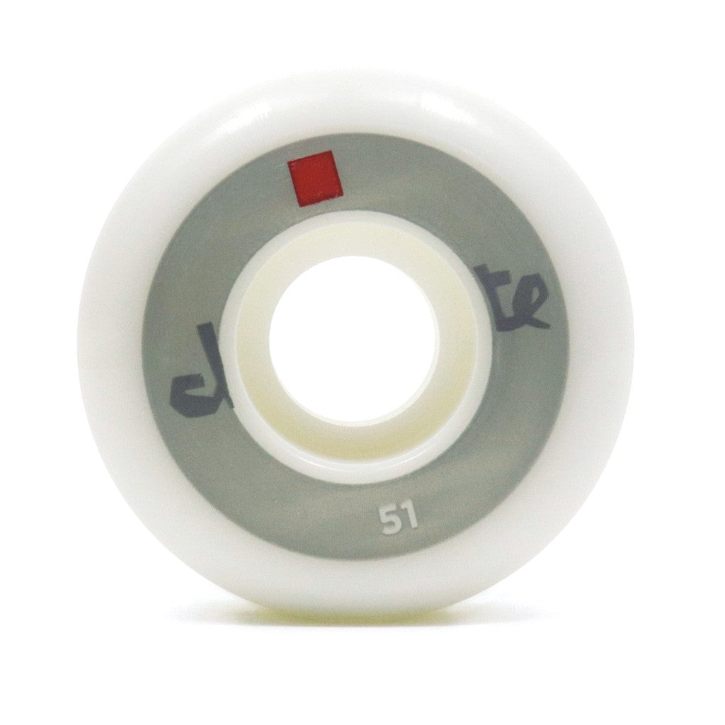 Roda Chocolate Skateboards Lost Chunk Conical 51mm - 99A - Branco / Cinza