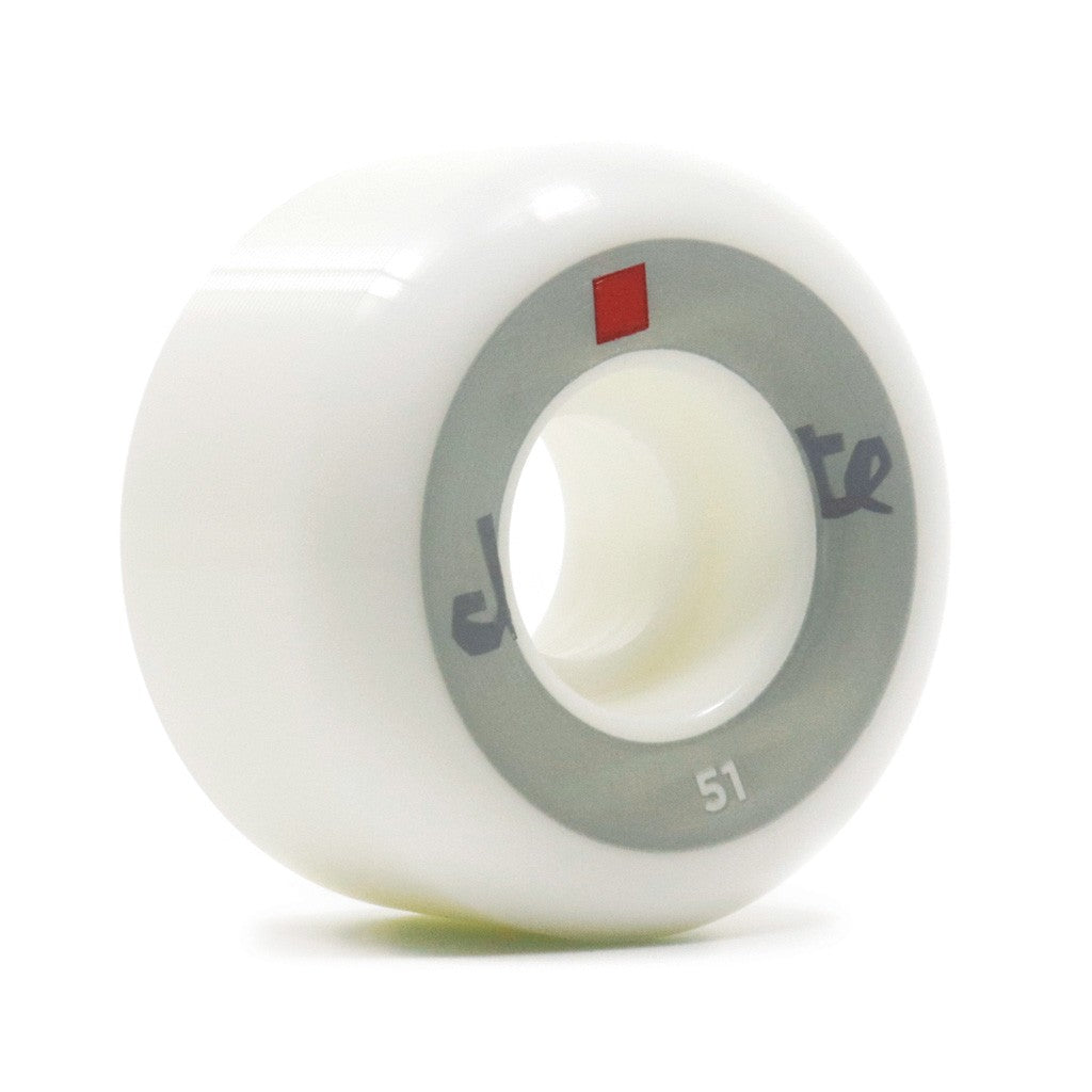 Roda Chocolate Skateboards Lost Chunk Conical 51mm - 99A - Branco / Cinza