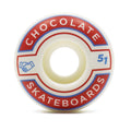 Roda Chocolate Skateboards Union Staple 51mm - 99A - Branco / Vermelho / Azul
