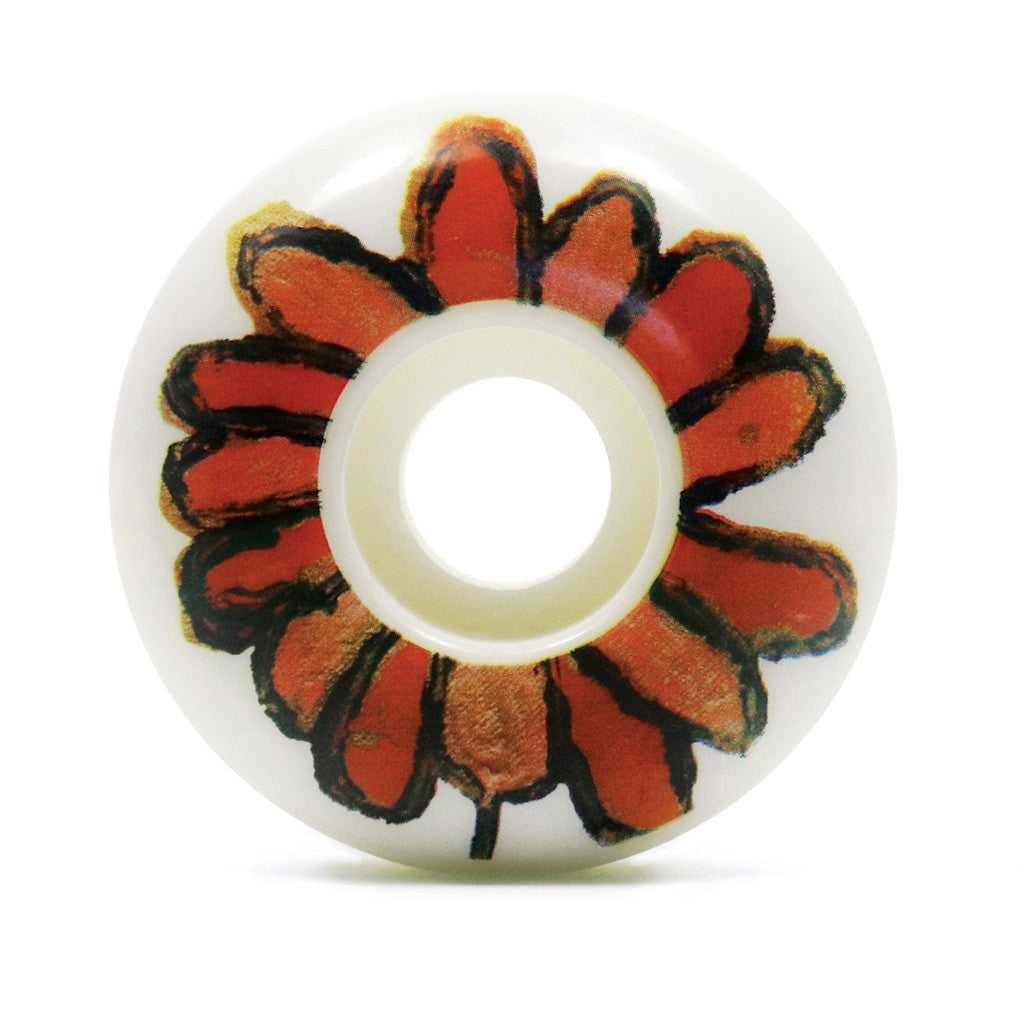 Roda Girl Skateboards Blooming 56mm - 99A - Branco / Vermelho / Preto