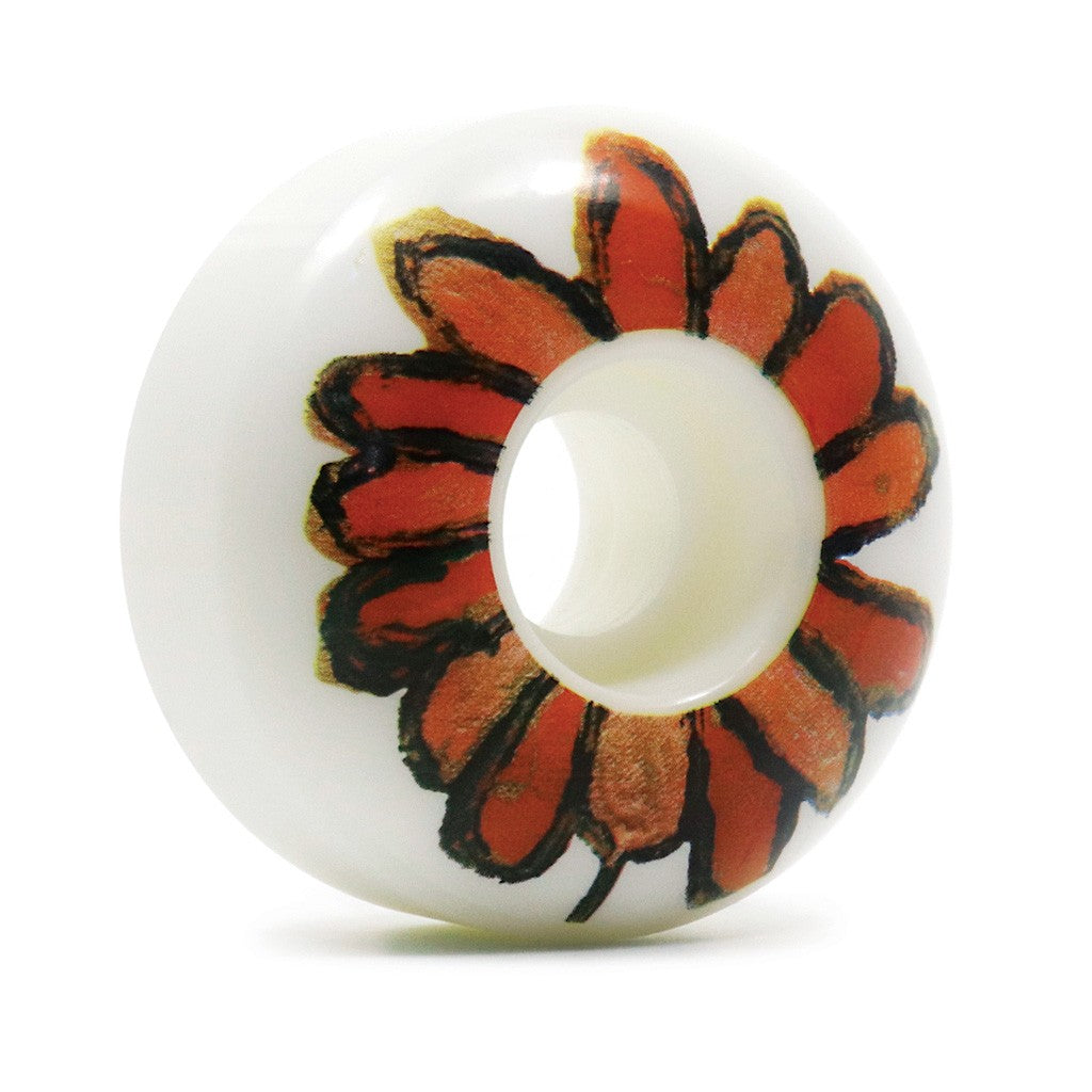 Roda Girl Skateboards Blooming 56mm - 99A - Branco / Vermelho / Preto