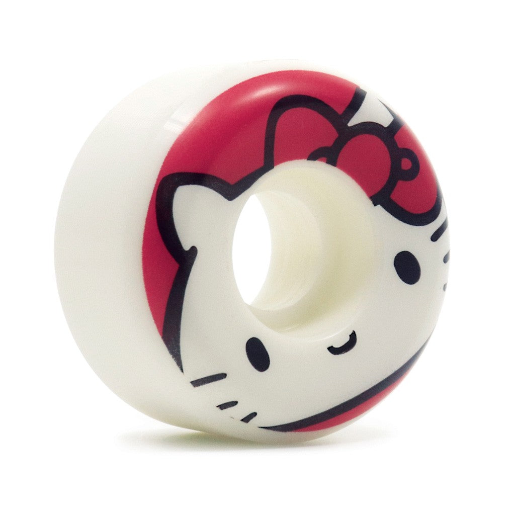 Roda Girl Skateboards Girl x Hello Kitty 45th Anniversary 50mm - 99A - Branco / Rosa / Preto