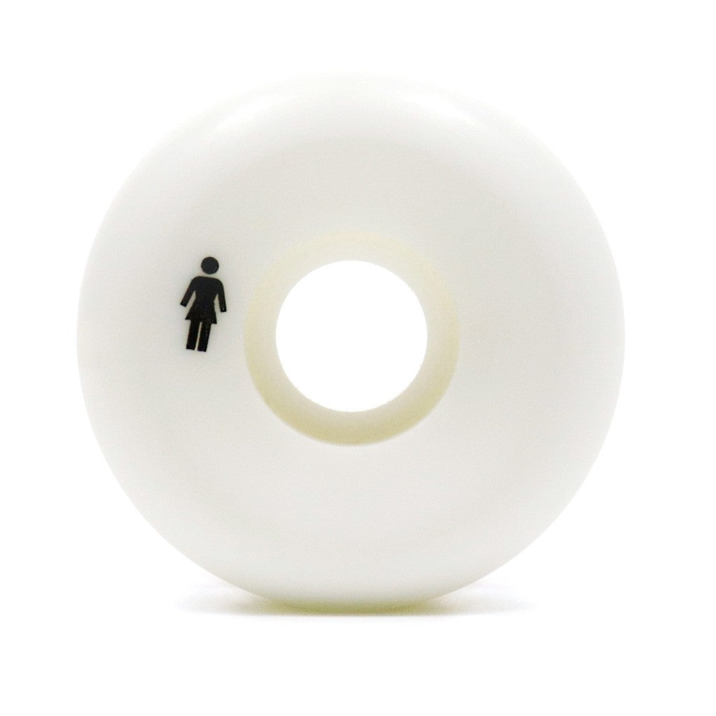 Roda Girl Skateboards Vibrations Conical 56mm - 99A - Branco / Vermelho / Preto