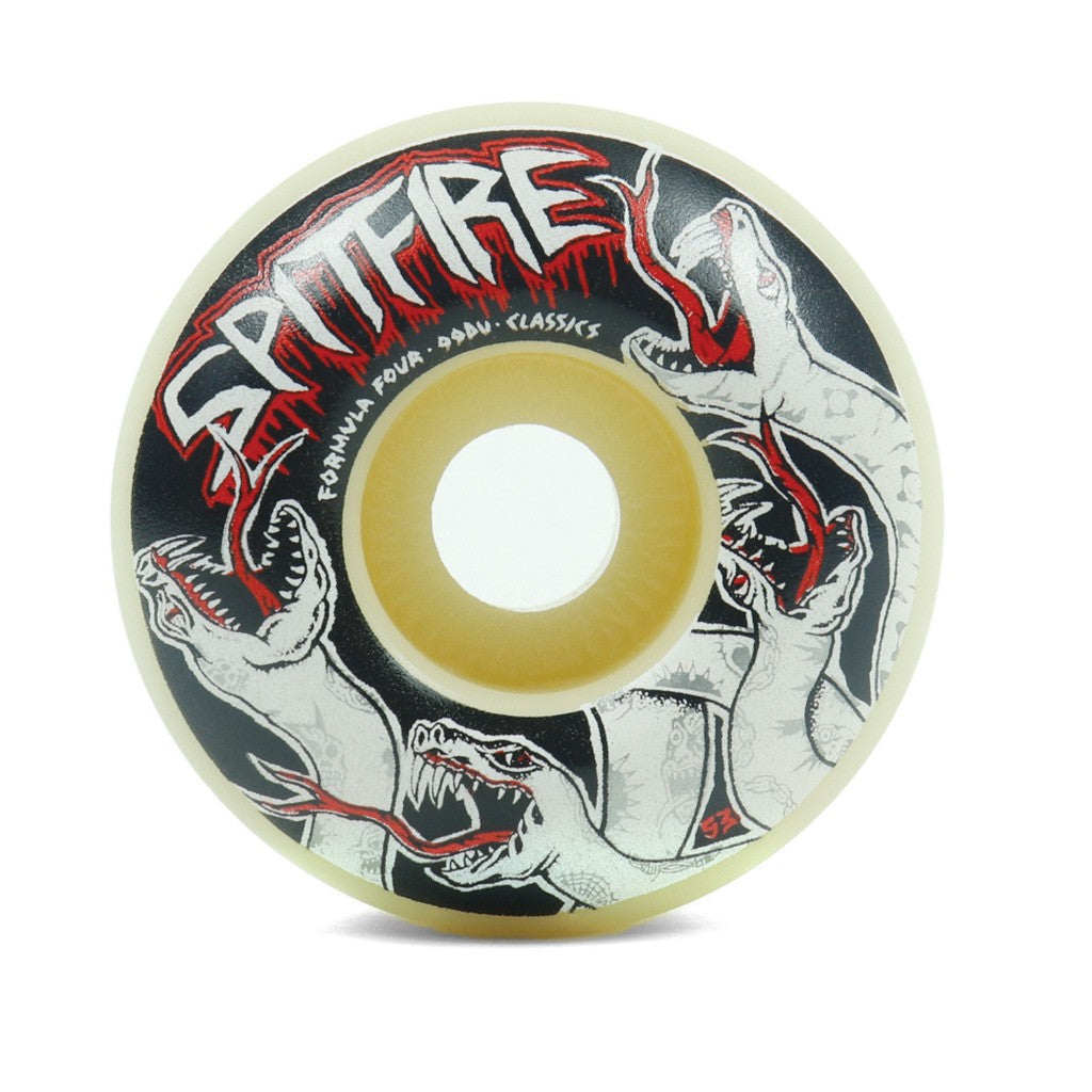 Roda Spitfire Wheels Venon Classic Formula Four 53mm - 99DU - Bege / Preto / Vermelho