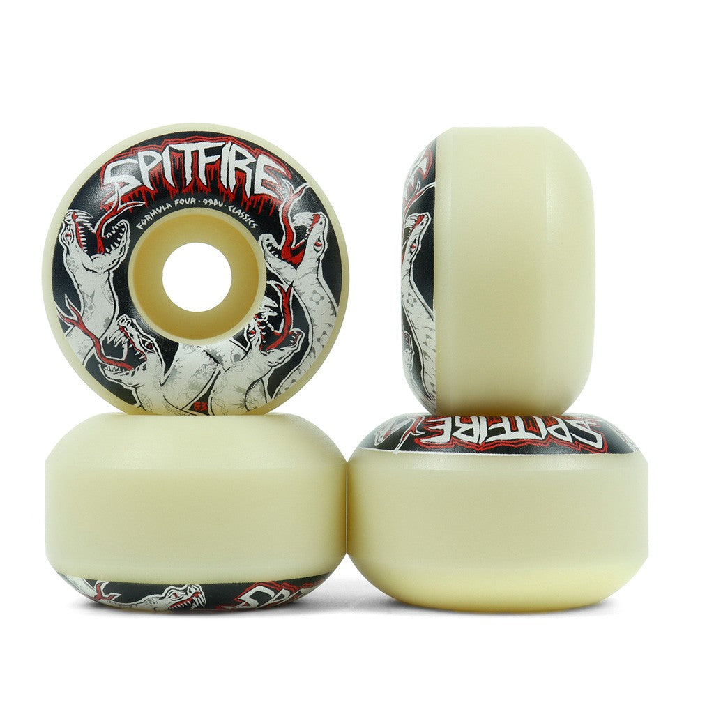 Roda Spitfire Wheels Venon Classic Formula Four 53mm - 99DU - Bege / Preto / Vermelho