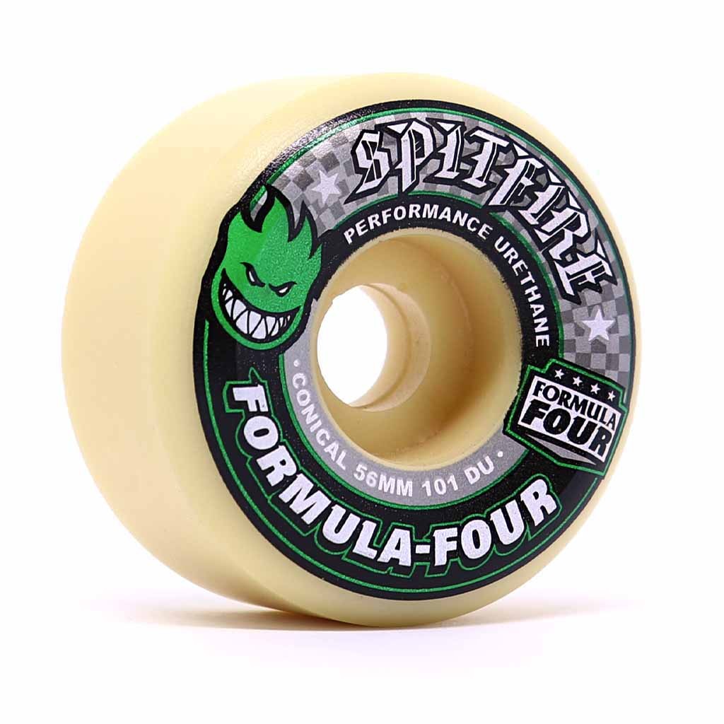 Roda Spitfire Wheels Conical Formula Four 56mm - 101A - Bege / Preto / Cinza / Verde