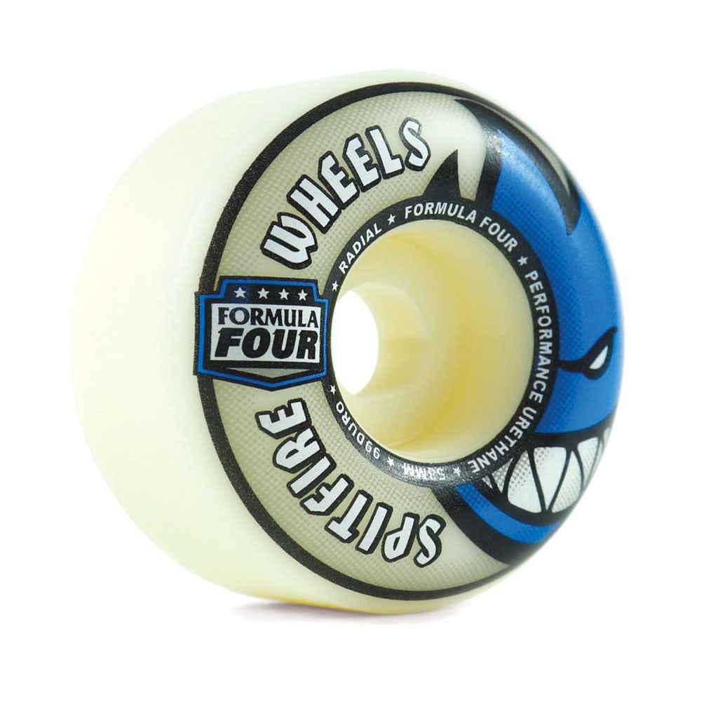 Roda Spitfire Wheels Radial Formula Four 53mm - 99A - Natural / Preto / Azul