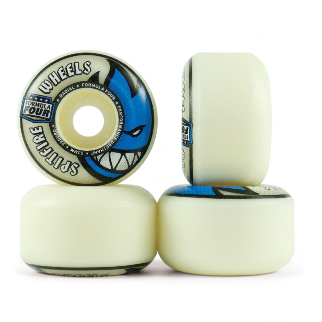 Roda Spitfire Wheels Radial Formula Four 53mm - 99A - Natural / Preto / Azul