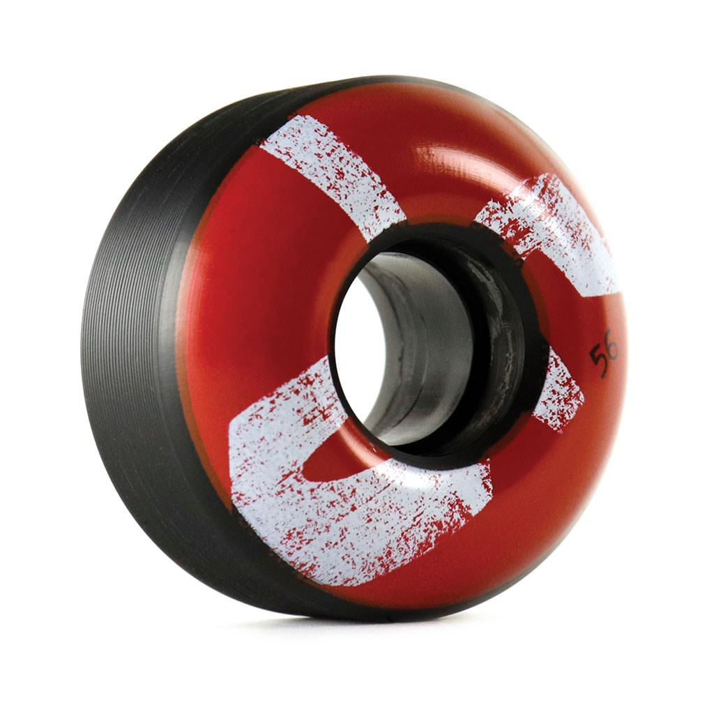 Roda Chocolate Skateboards Big Chunk Cruiser 56mm - 80A - Preto / Vermelho