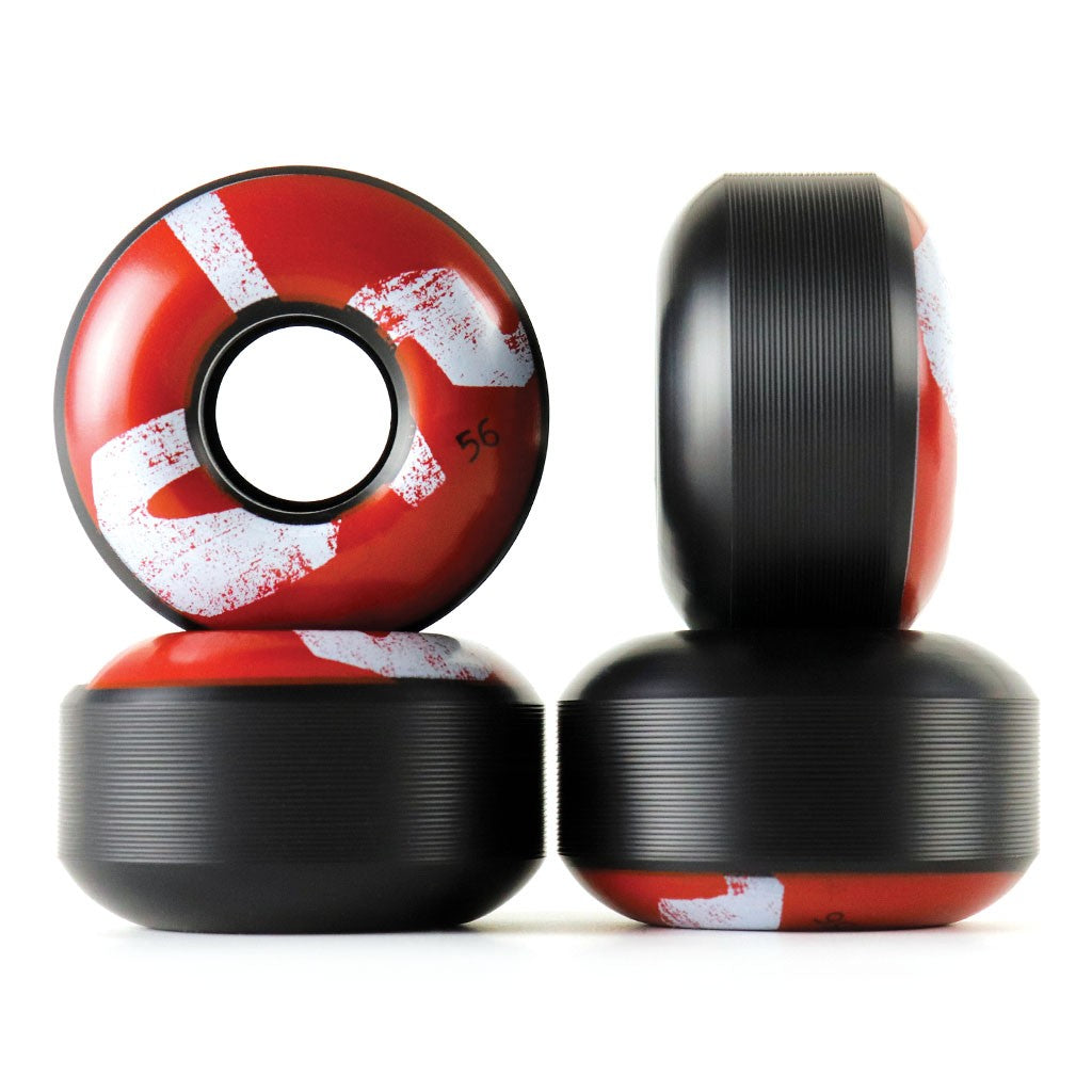 Roda Chocolate Skateboards Big Chunk Cruiser 56mm - 80A - Preto / Vermelho