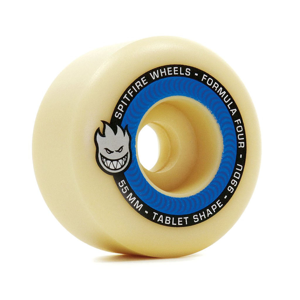Roda Spitfire Wheels Tablets Formula Four 55mm - 99DU - Bege / Preto / Azul