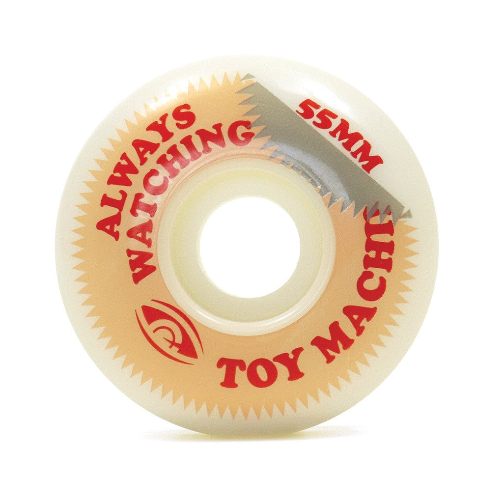Roda Toy Machine Always Watching 55mm - 100A - Branco / Vermelho