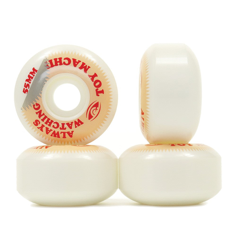Roda Toy Machine Always Watching 55mm - 100A - Branco / Vermelho