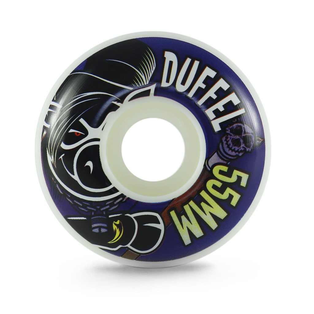 Roda Pig Wheels Duffel Vice 55mm - 101A - Branco / Roxo / Verde