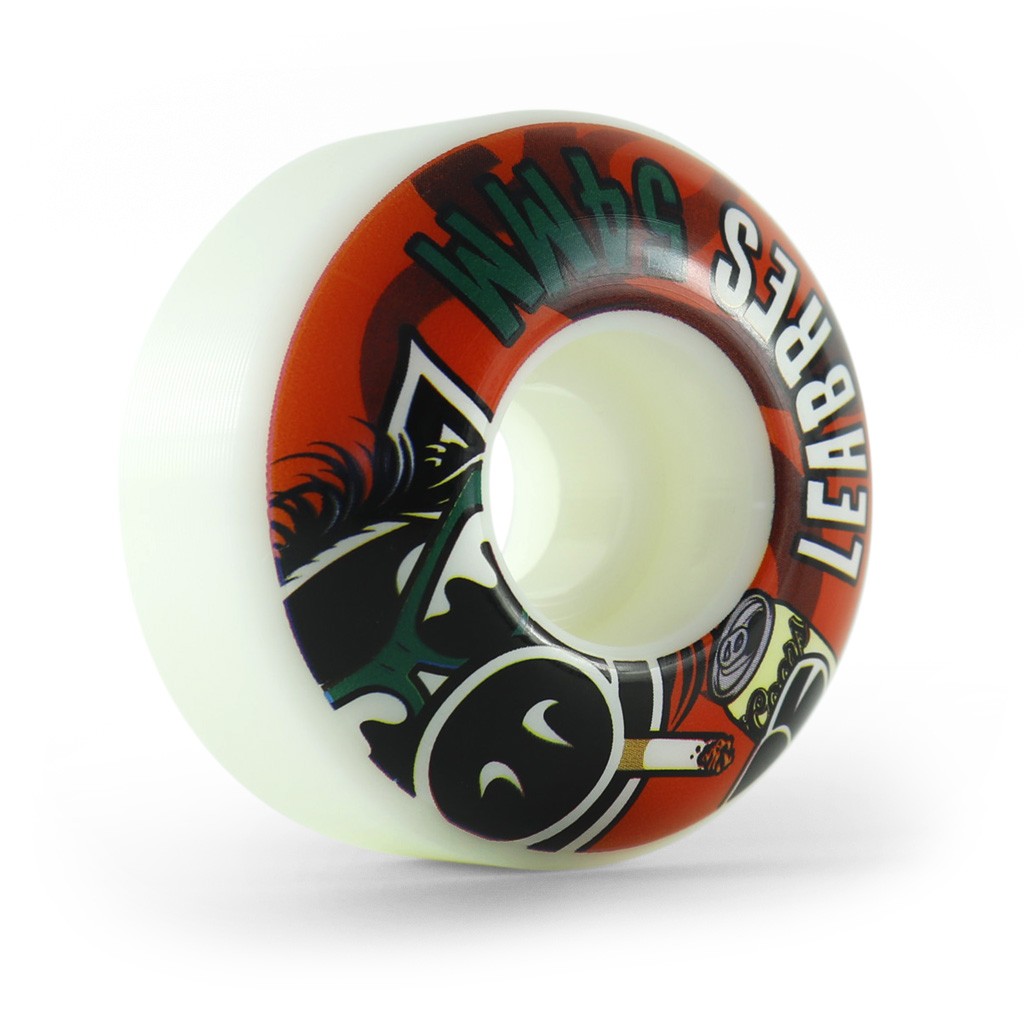 Roda Pig Wheels Leabres Vice 54mm - 101A - Branca / Laranja / Verde