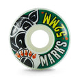 Roda Pig Wheels Marks Vice 52mm - 101A - Branco / Verde / Amarelo