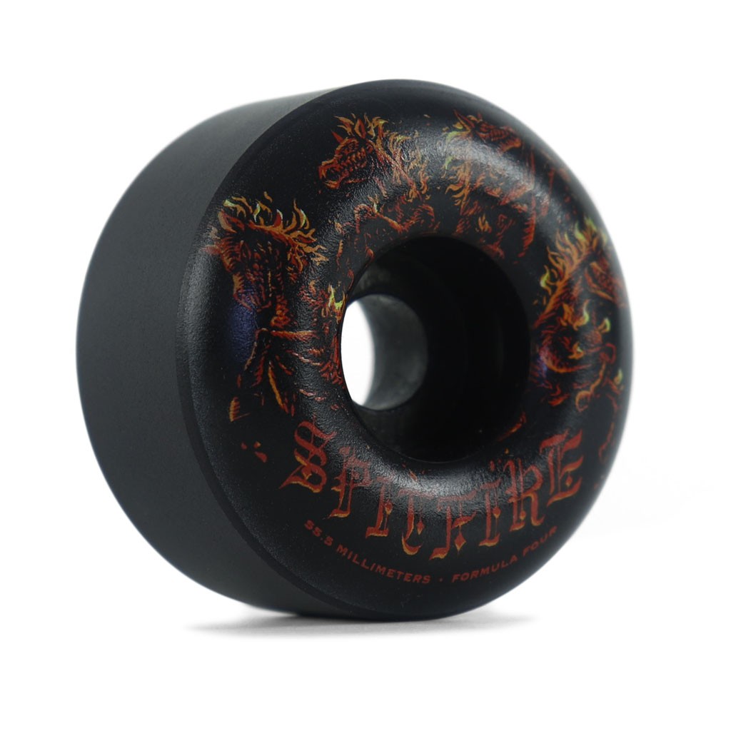 Roda Spitfire Wheels Apocalypse Radial Formula Four 55.5mm - 99DU - Preto / Vermelho