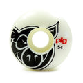 Roda Pig Wheels Head ProLine 54mm - 101A - Branco / Preto