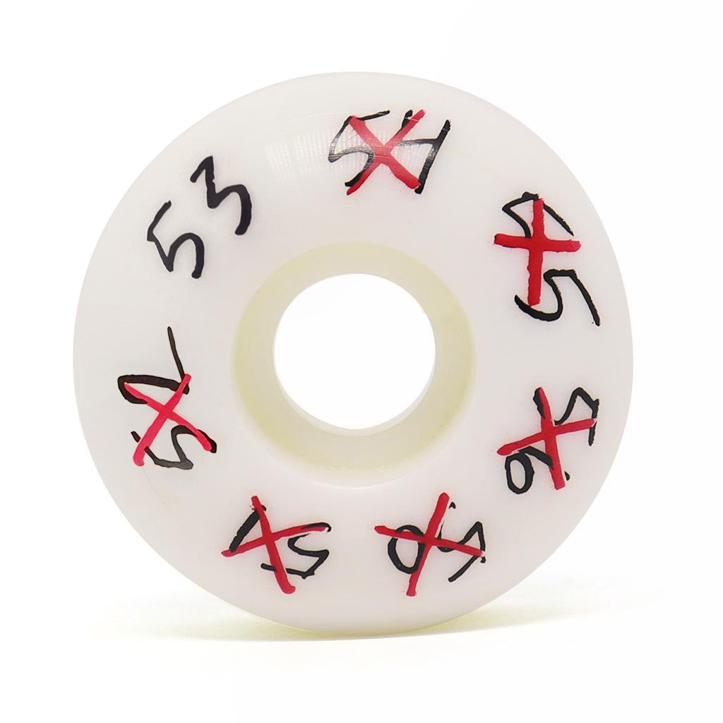 Roda Pig Wheels Scribble Proline 53mm - 101A - Branco / Preto
