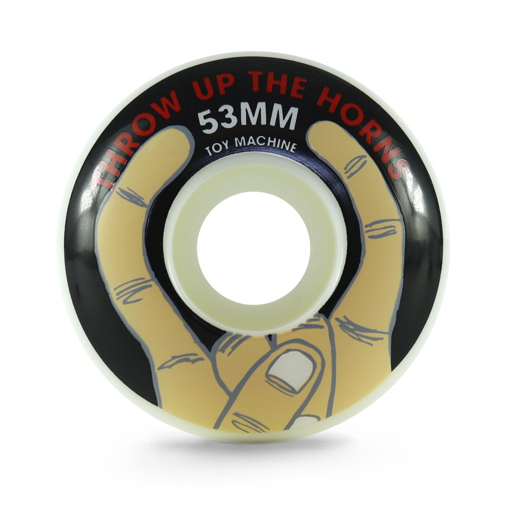 Roda Toy Machine Horns 53mm - 99A - Branco / Preto