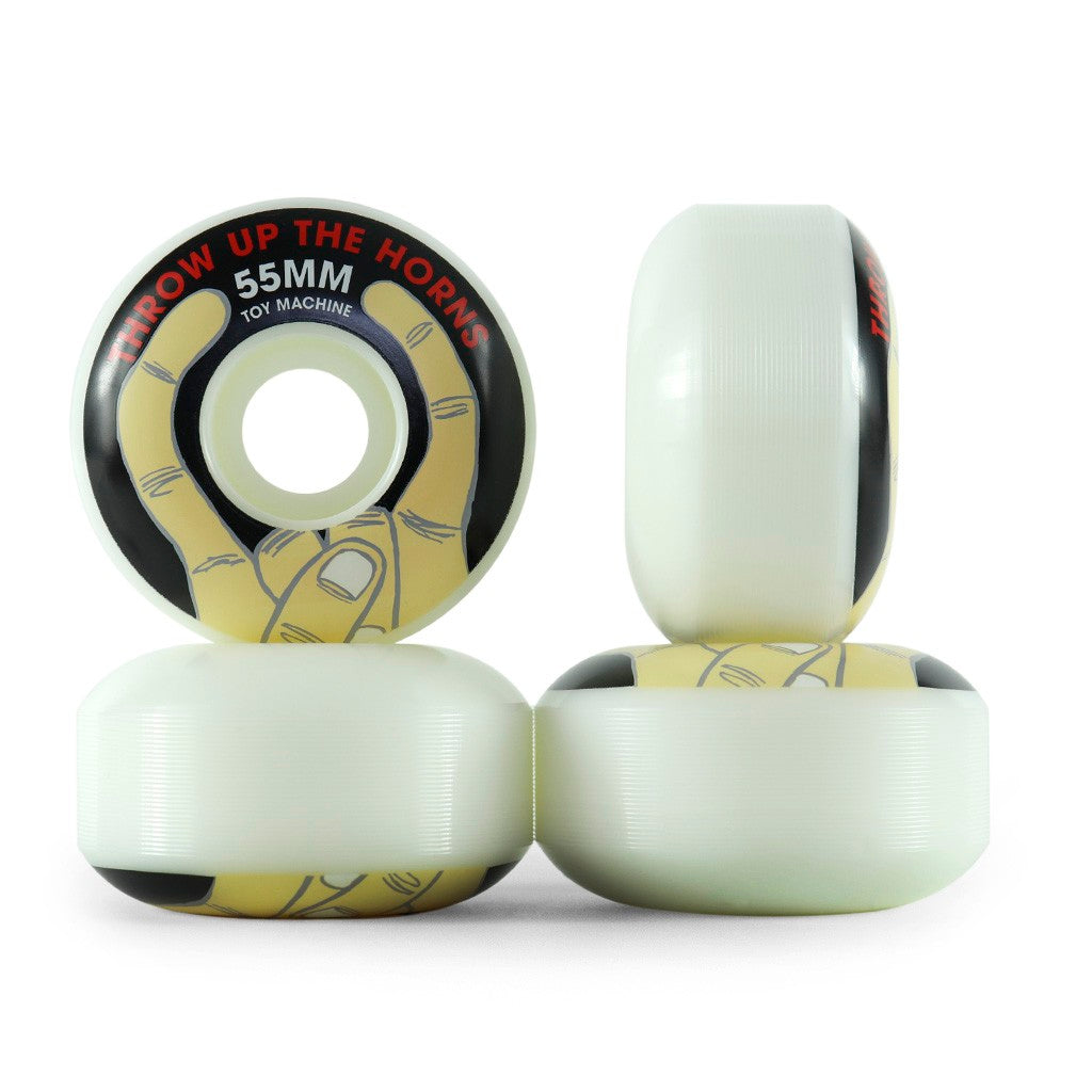 Roda Toy Machine Horns 55mm - 99A - Branco / Preto