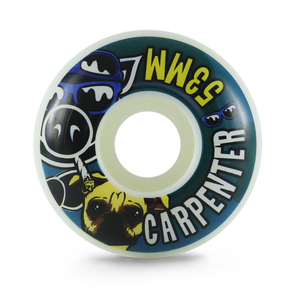 Roda Pig Wheels Carpenter Vice 53mm - 101A - Branca / Azul / Amarelo
