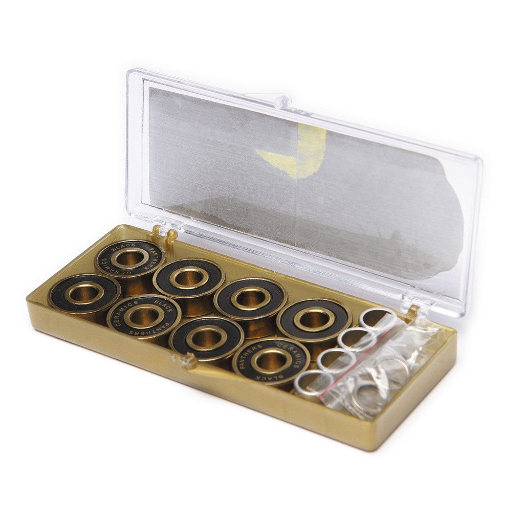 Rolamento Black Panthers Bearings Ceramics - Dourado / Preto