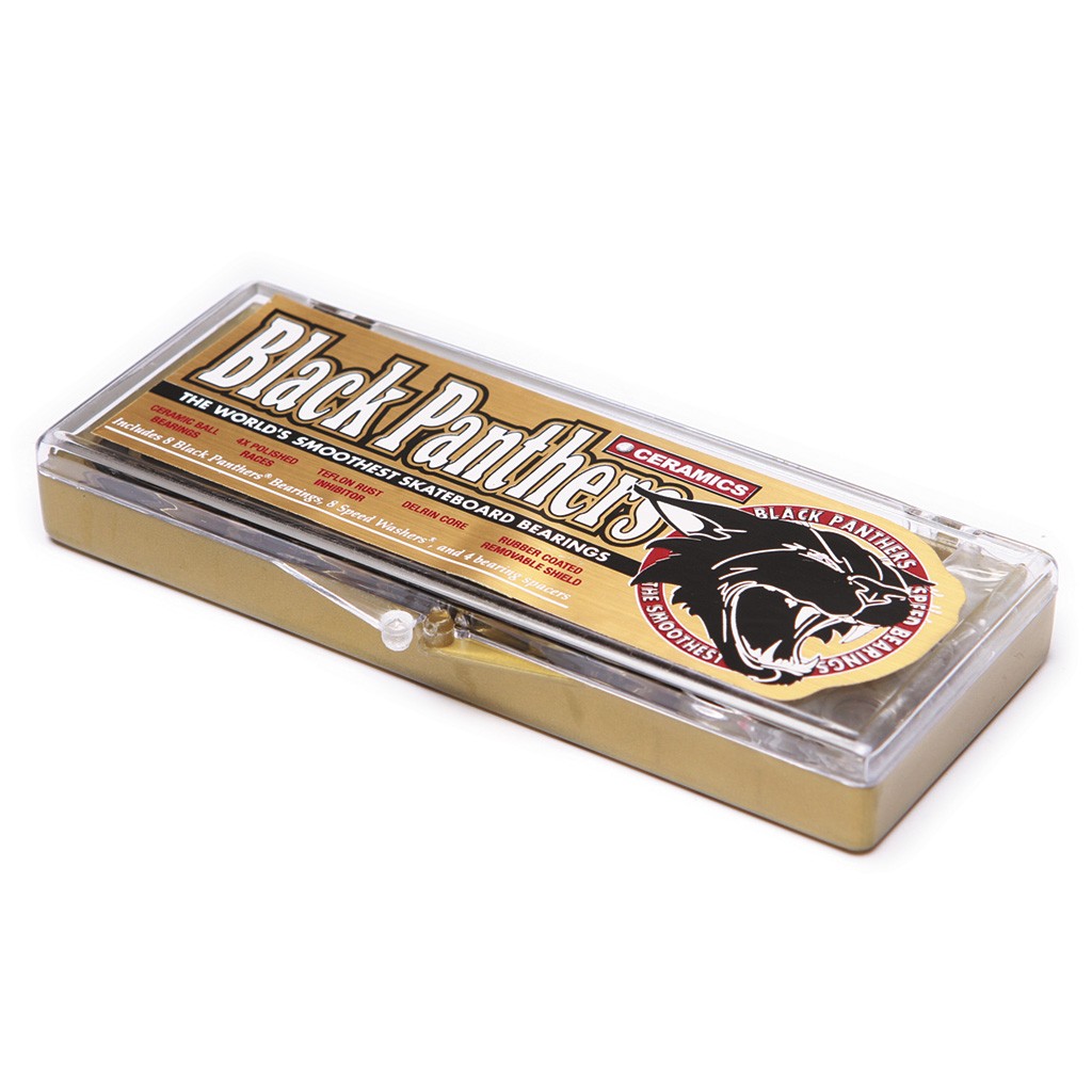 Rolamento Black Panthers Bearings Ceramics - Dourado / Preto