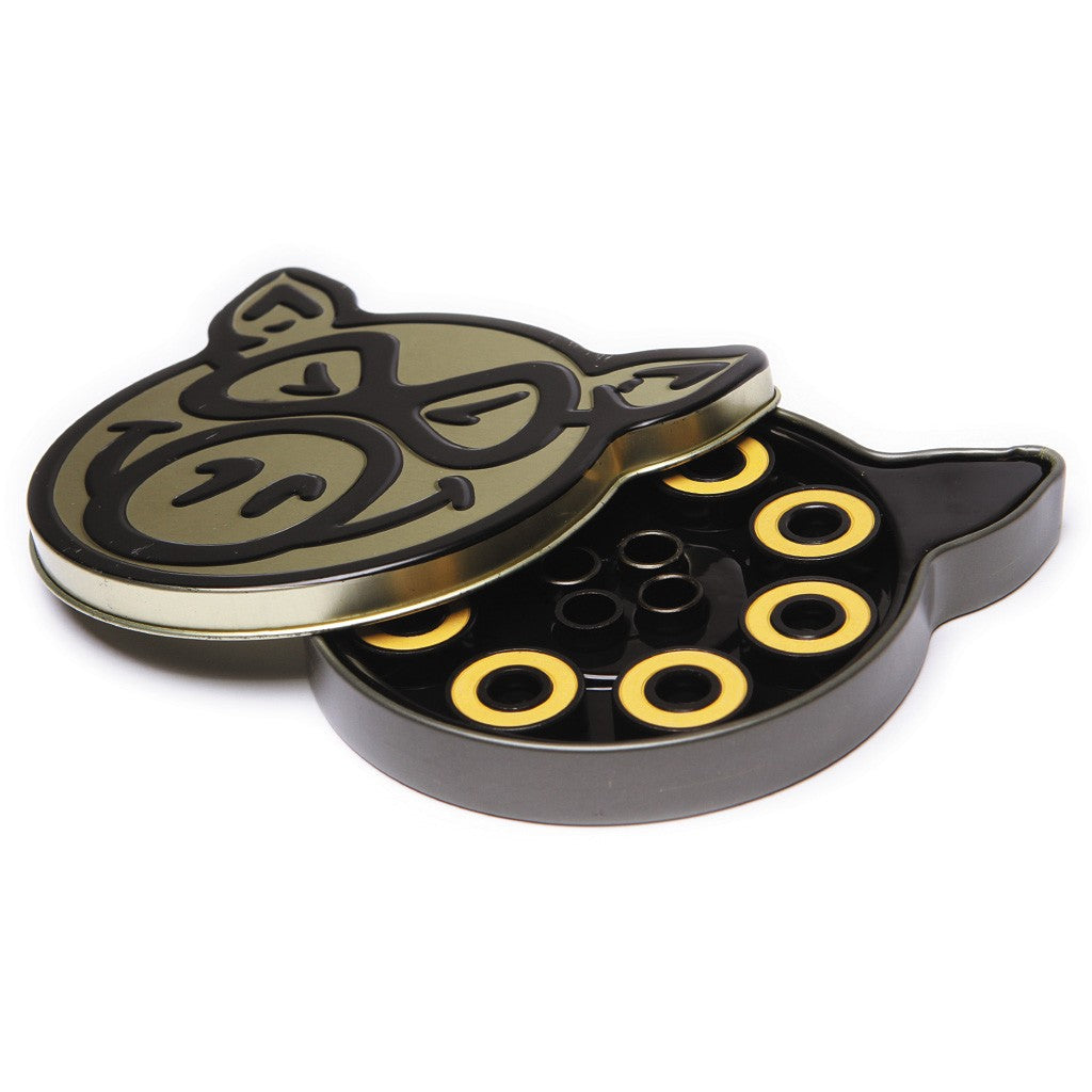Rolamento Pig Wheels Ceramics - Preto / Amarelo