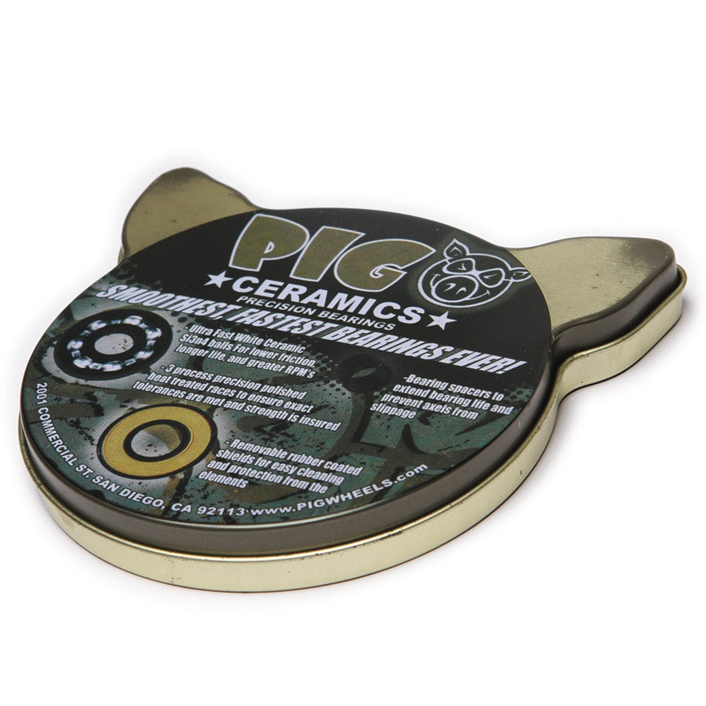 Rolamento Pig Wheels Ceramics - Preto / Amarelo