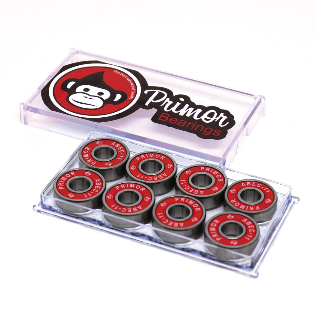 Rolamento Primor Skateboards Monkey PB - Vermelho / Branco