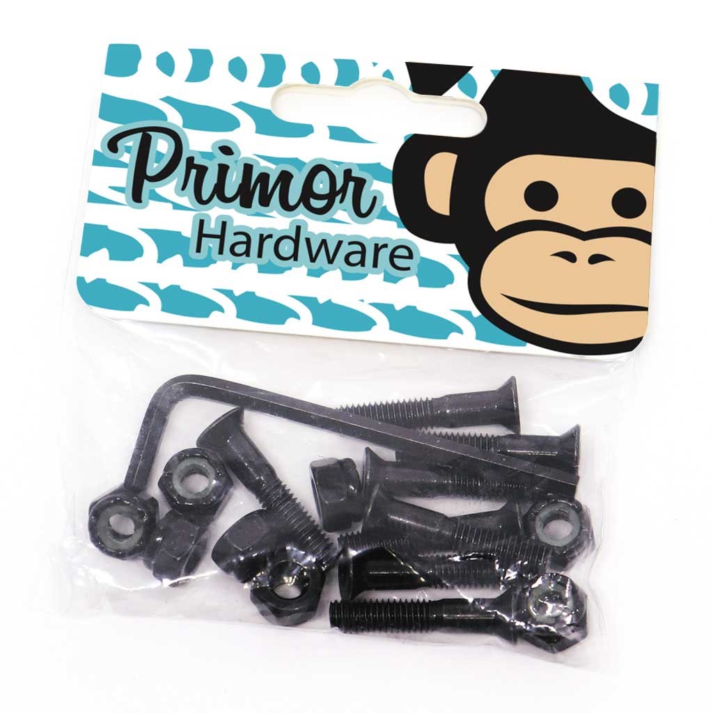 Parafuso de base Primor Skateboards Hardware 1.25 Inch - Preto