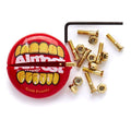 Parafuso de base Almost Skateboards Gold Fronts 1 Inch - Dourado