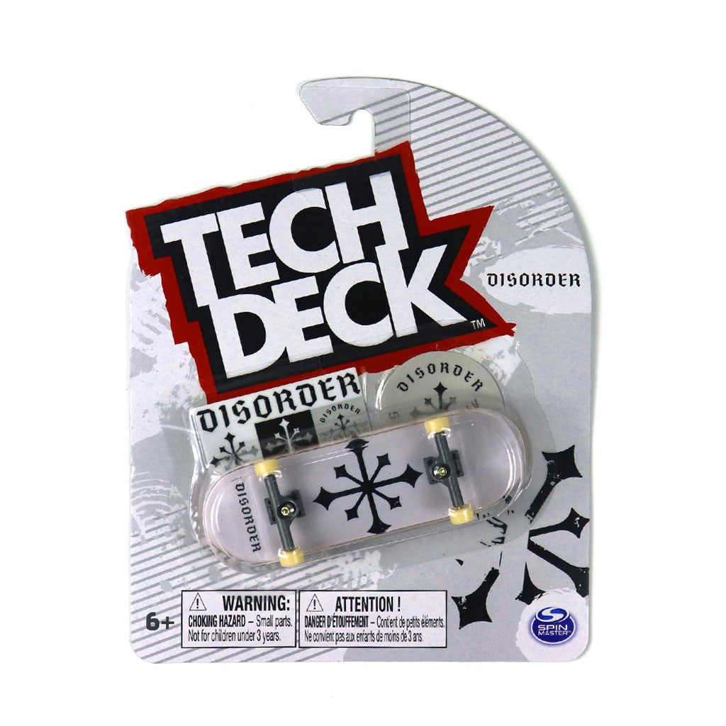Skate de dedo Tech Deck Disorder 96mm - Branco / Preto