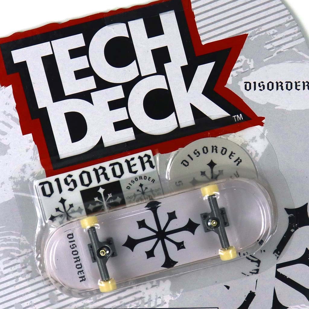 Skate de dedo Tech Deck Disorder 96mm - Branco / Preto