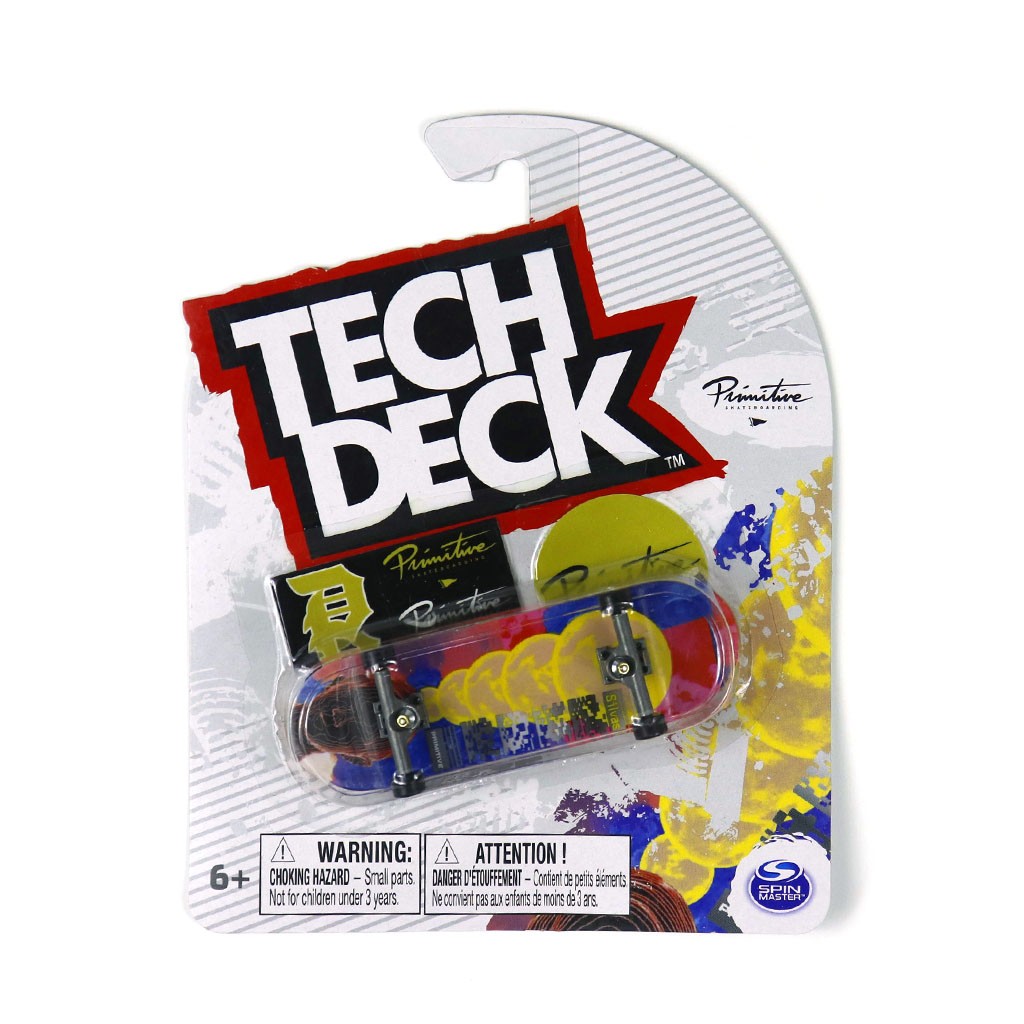 Skate de dedo Tech Deck Primitive Silvas 96mm - Vermelho / Azul